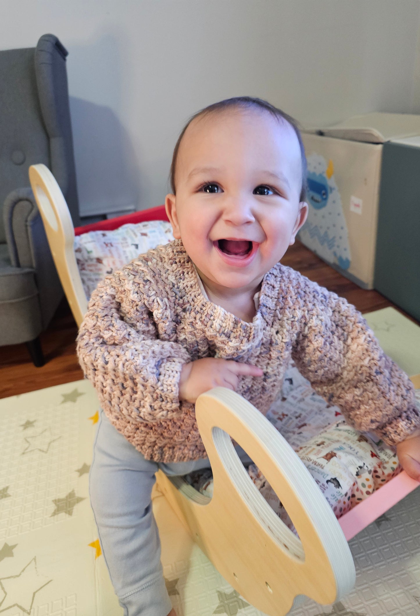 Baby Avrii Sweater - Hand Crocheted