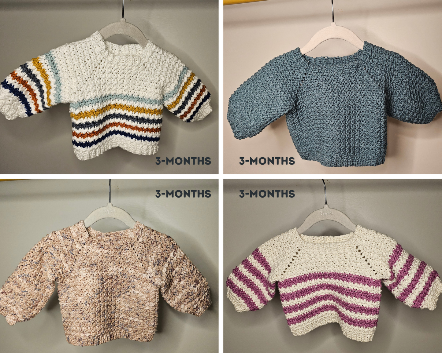 Baby Avrii Sweater - Hand Crocheted