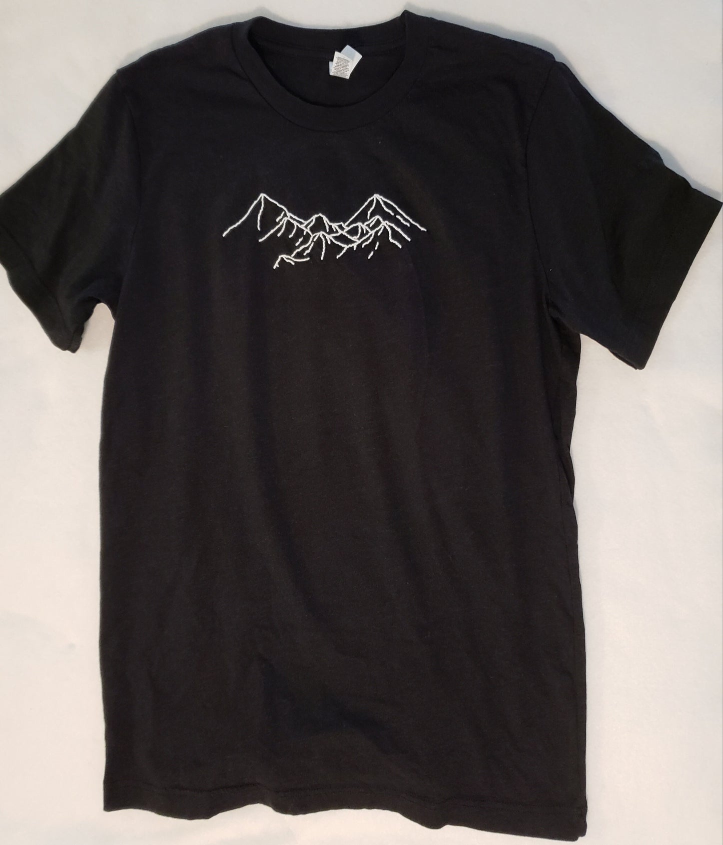 Hand Embroidered Rocky Mountains Shirt