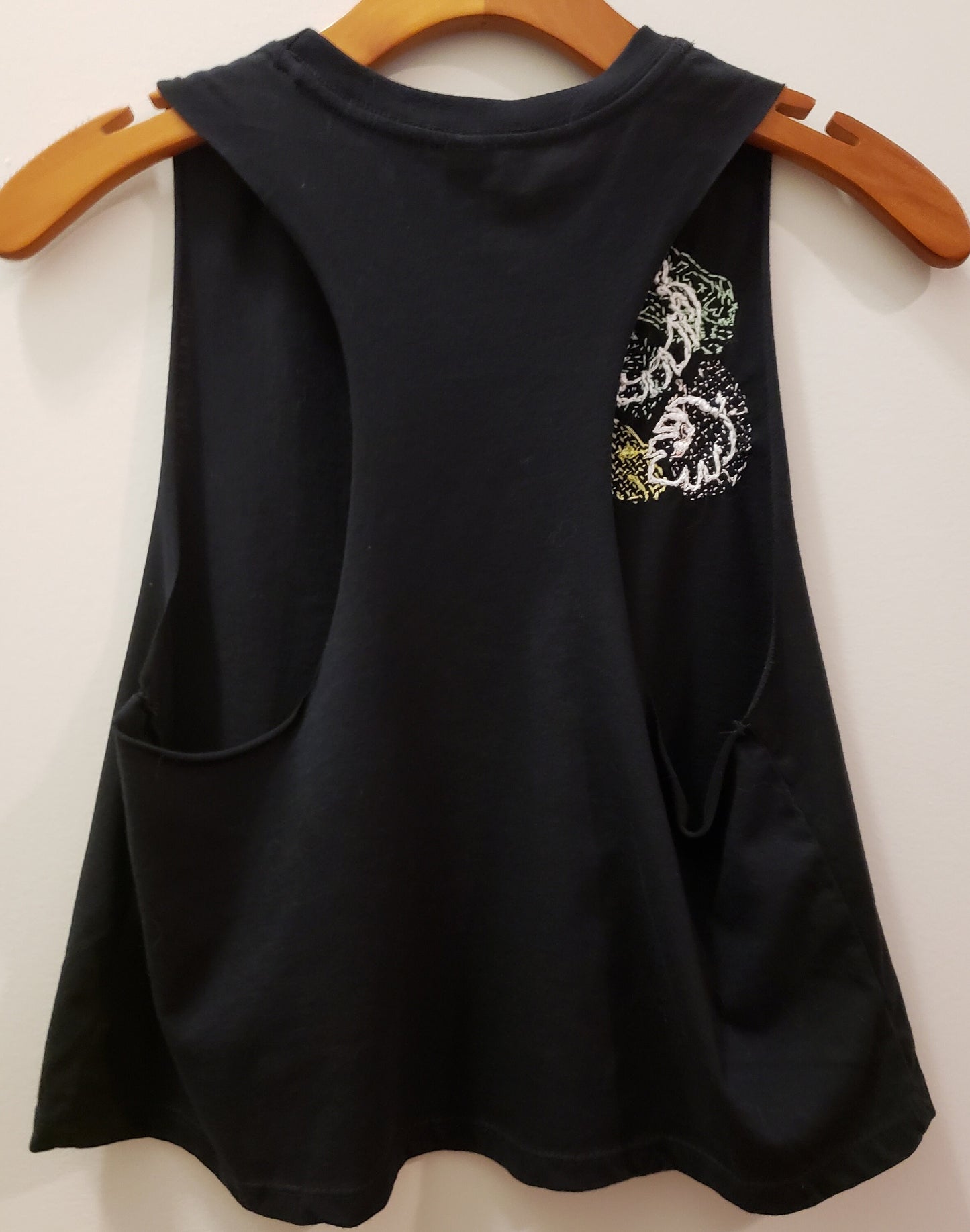 Hand Embroidered Abstract Palm Leaf Shirt