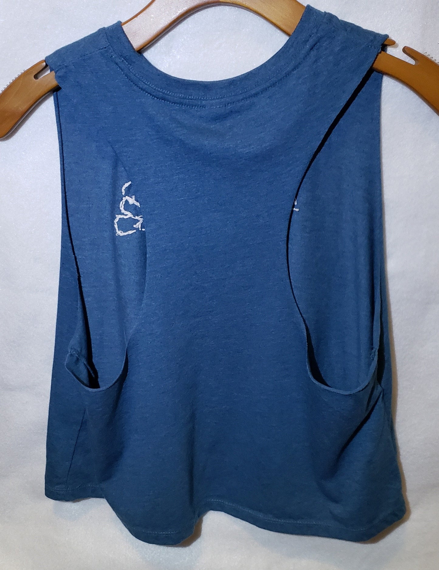 Hand Embroidered Minimalist Tank, Hand Embroidered T-Shirt