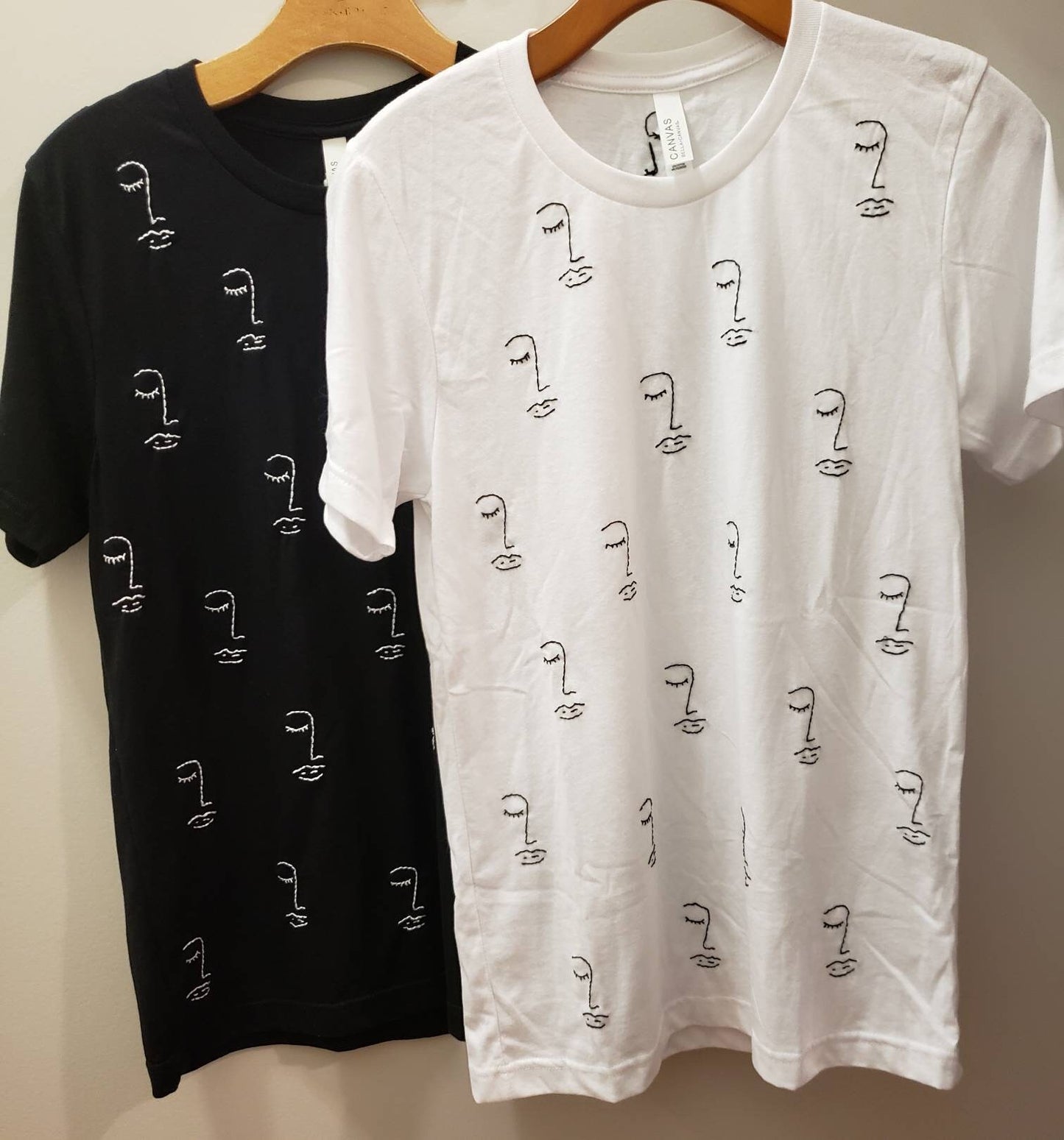Many Faces Hand Embroidered Shirt
