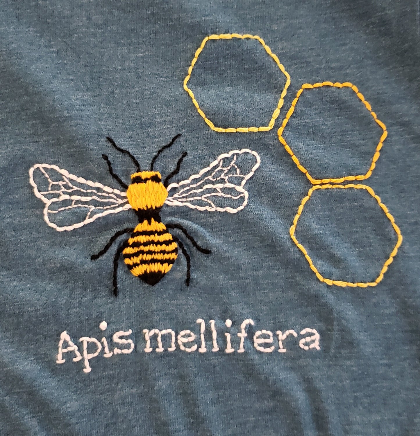 Hand Embroidered Bee Shirt