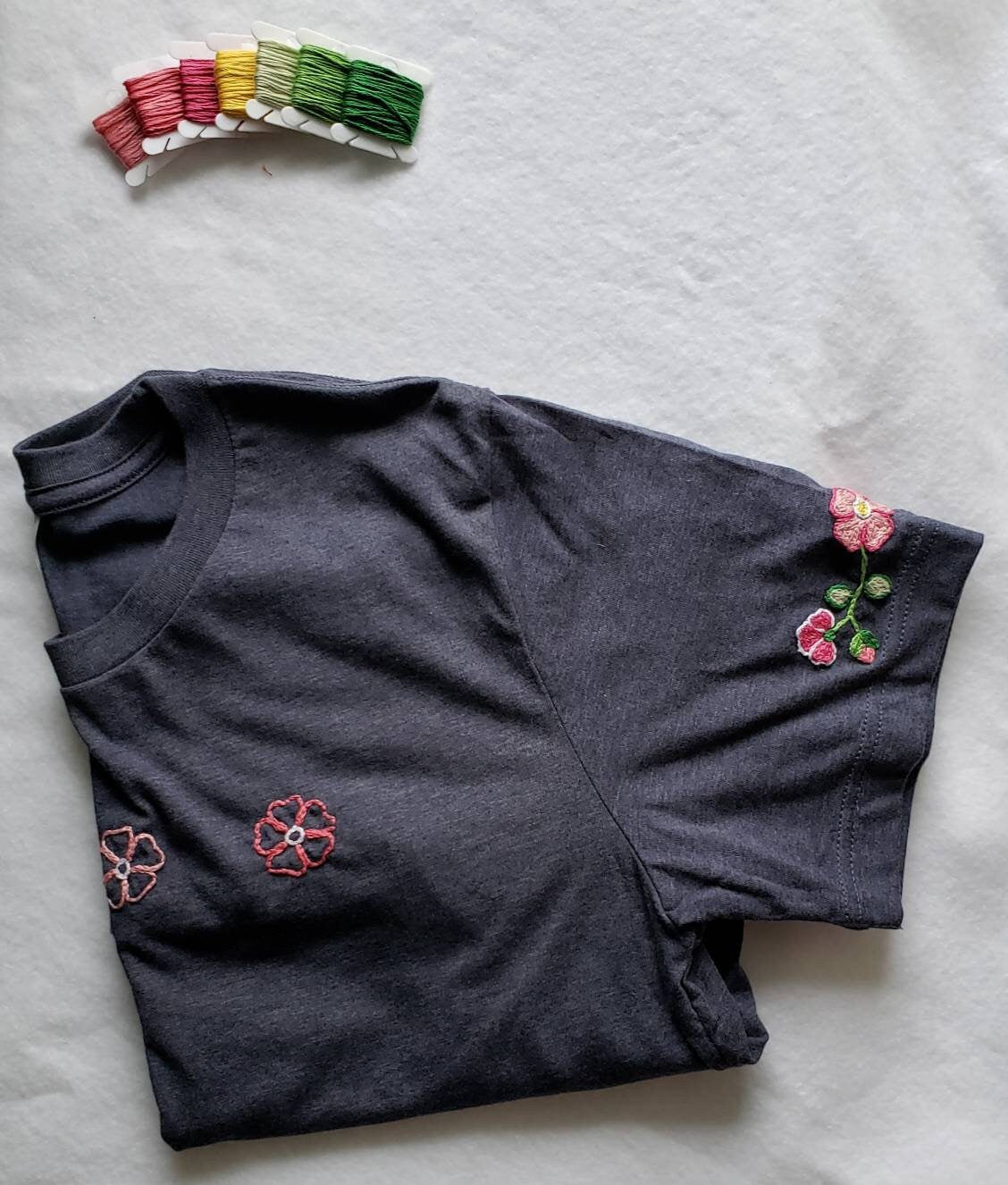Hand Embroidered Metis Flower Shirt