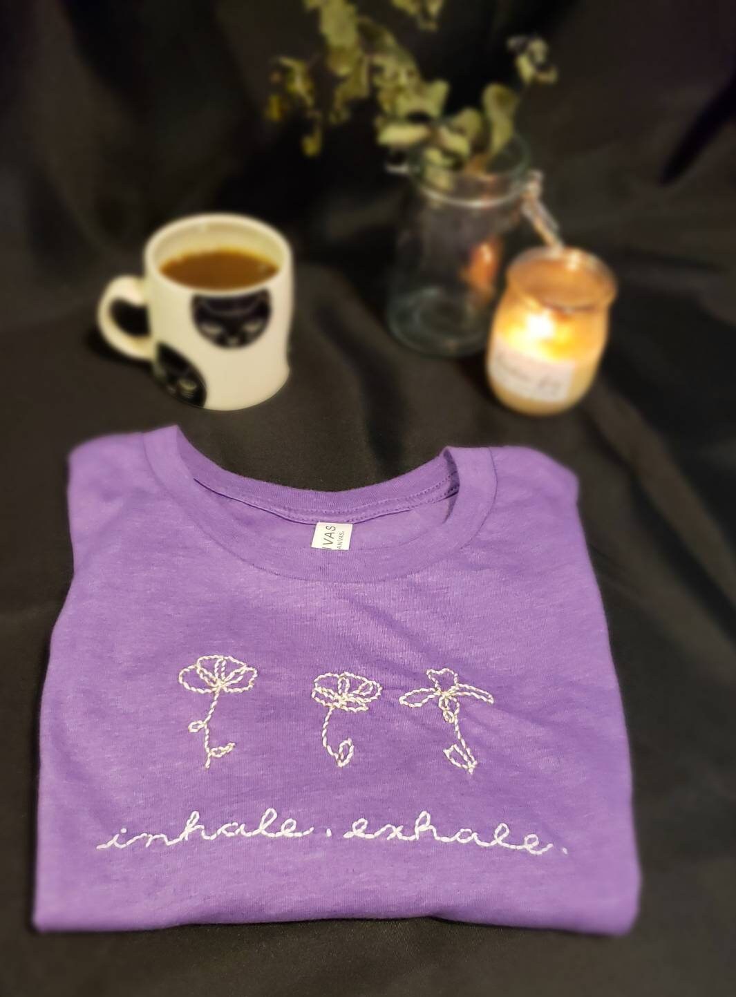 Hand Embroidered Flower Shirt