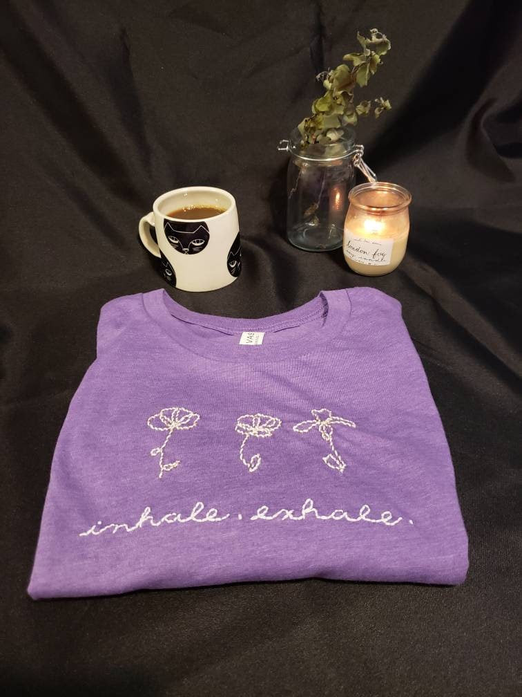 Hand Embroidered Flower Shirt