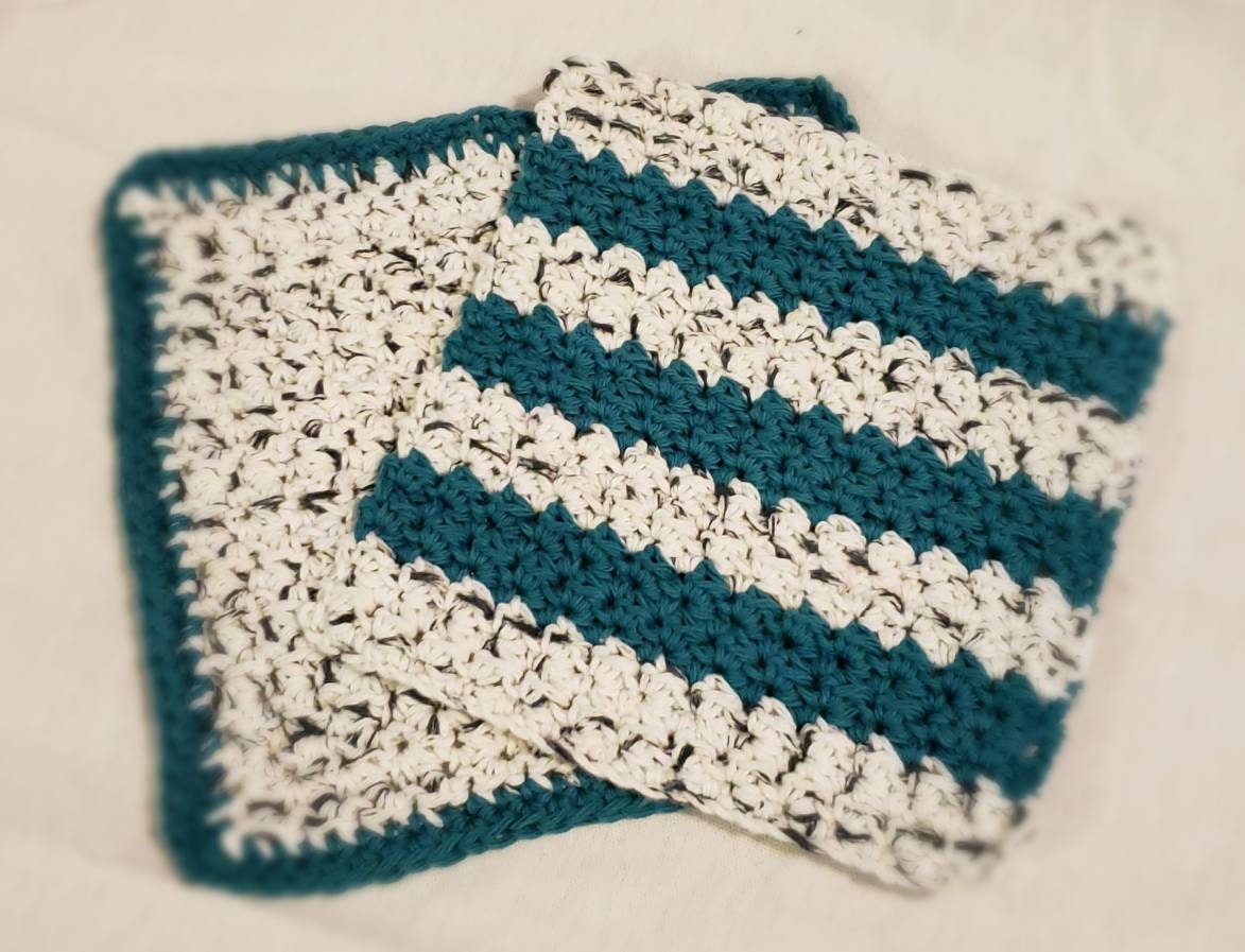 Cotton Crocheted Dishcloth Set