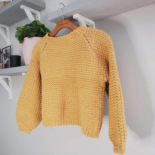 Avrii Hand Crocheted Sweater with Pima Cotton