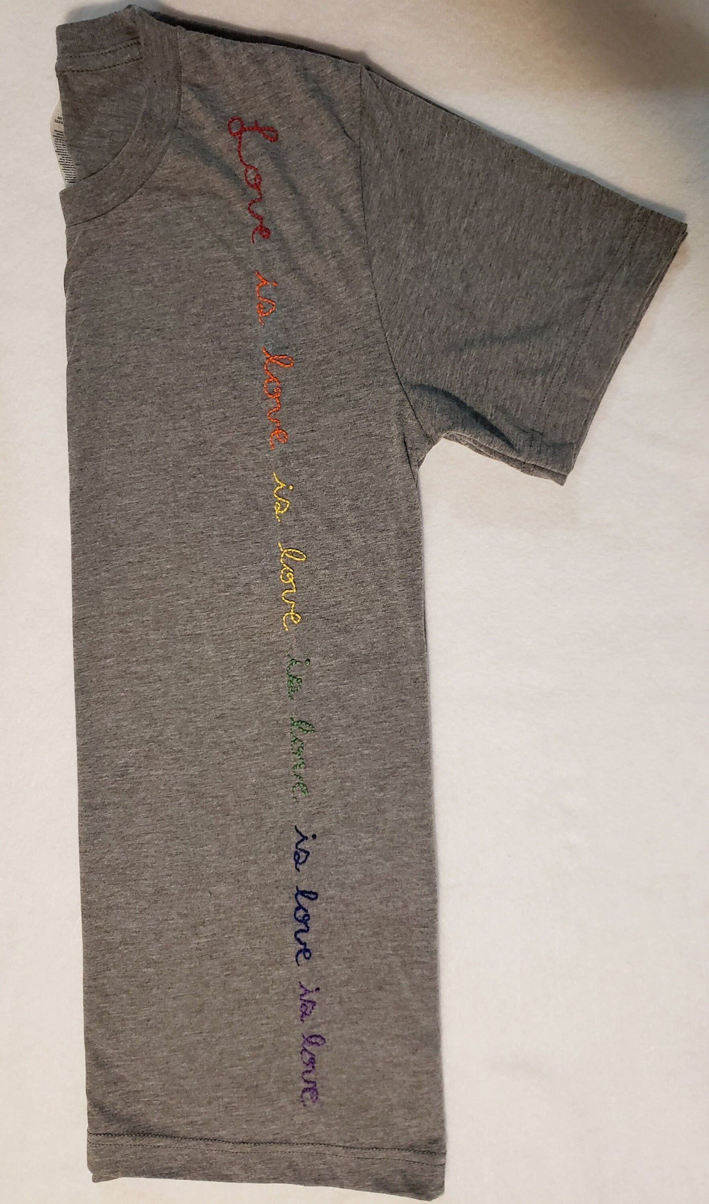 Love is Love Hand Embroidered Shirt