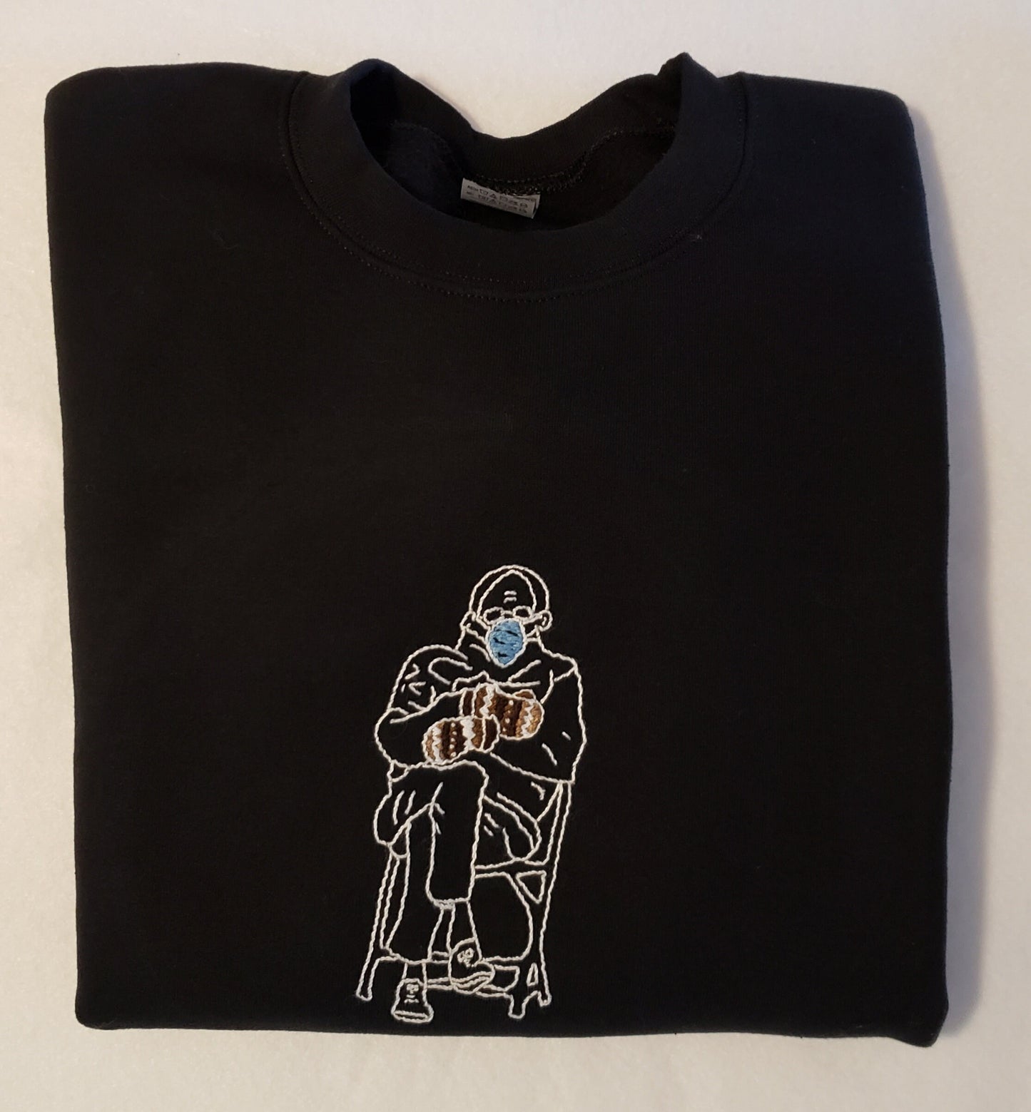 Hand Embroidered Bernie Sanders Sweatshirt