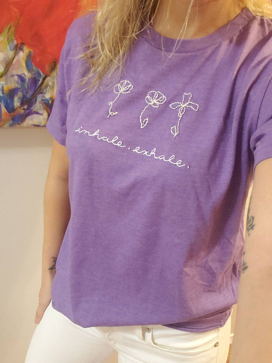 Hand Embroidered Flower Shirt