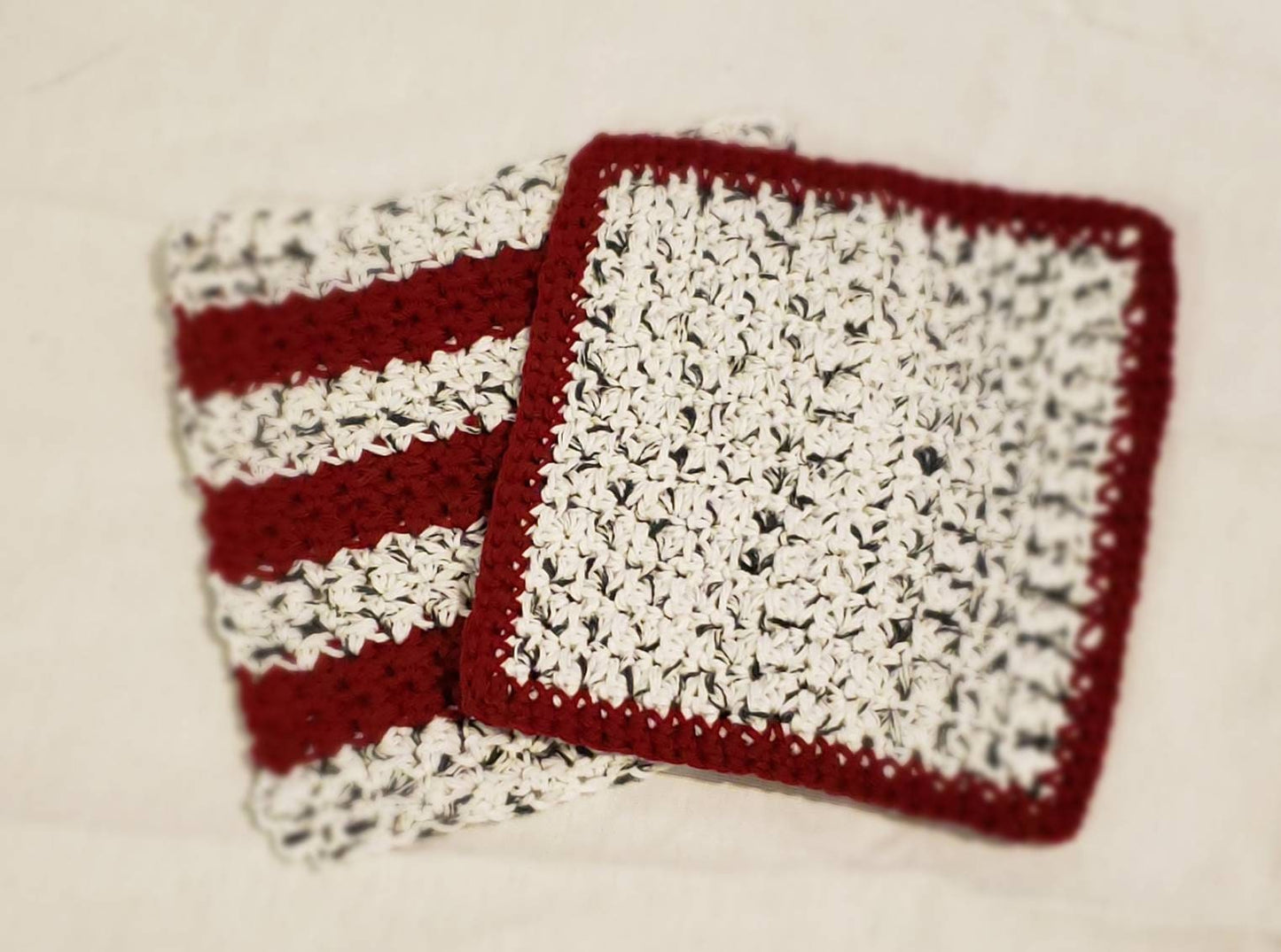 Cotton Crocheted Dishcloth Set