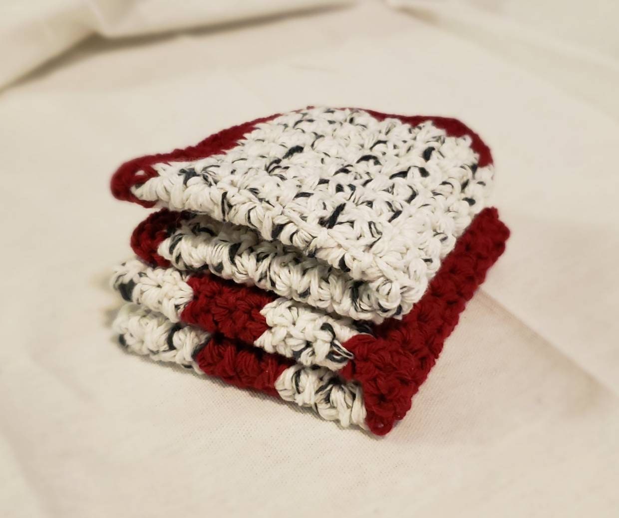 Cotton Crocheted Dishcloth Set
