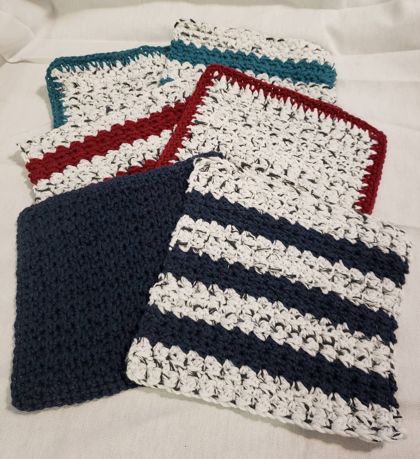 Cotton Crocheted Dishcloth Set